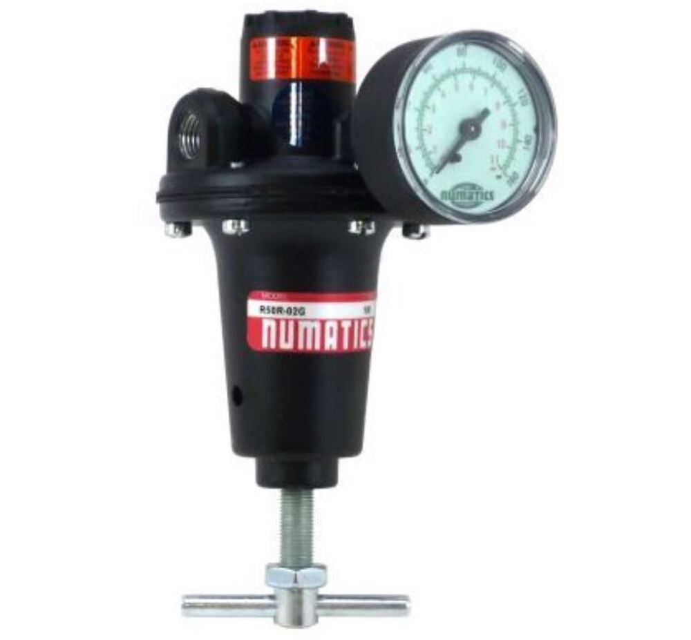 R50R-12G NUMATICS/AVENTICS HIGHFLOW REGULATOR<BR>50 SERIES 1 1/2" NPT 0-125PSI, GAUGE